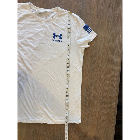UNDER ARMOUR Freedom Flag Classic Tee T-Shirt Men size L Patriotic - Picture 6 of 7